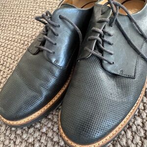 Black Leather oxford Shoes